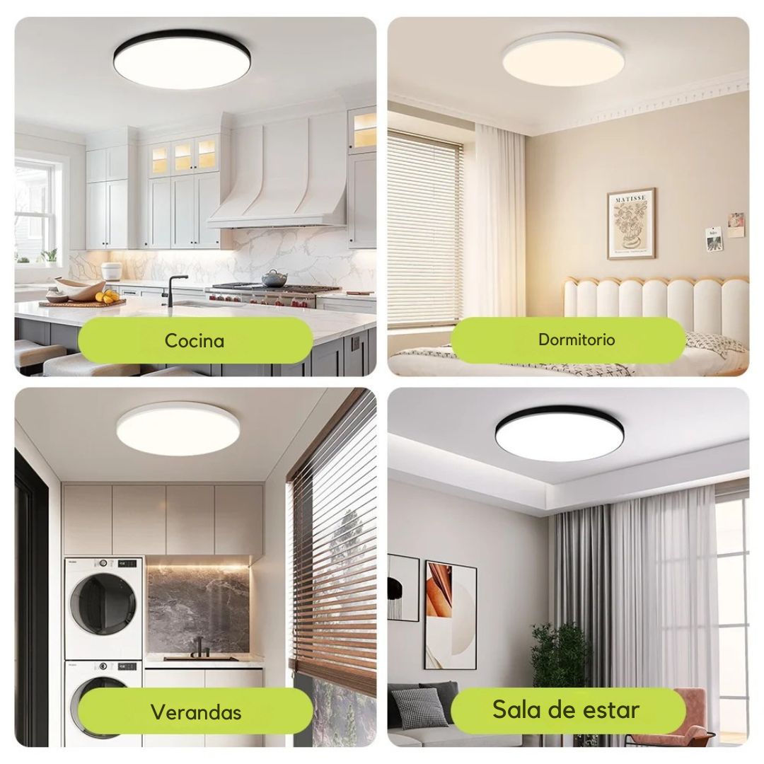 Panel LED Inteligente Smart Home WiFi 36W – Luz Blanca y Cálida, Dimerizable