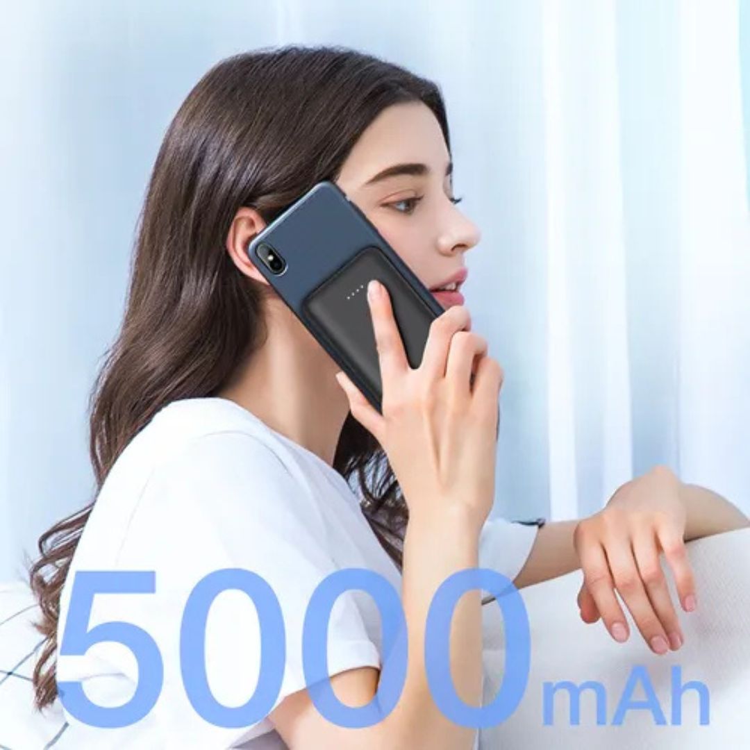 Power Bank 5.000mAh con Cables Integrados – Compatible con Micro USB, iPhone y Tipo C
