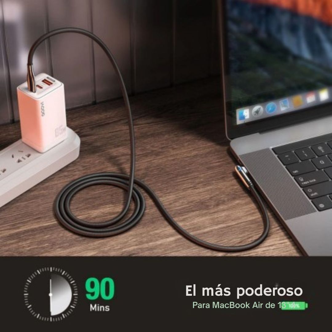 Cable Tipo C a Lightning 1 Metro – Carga Rápida 3A y Transferencia de Datos