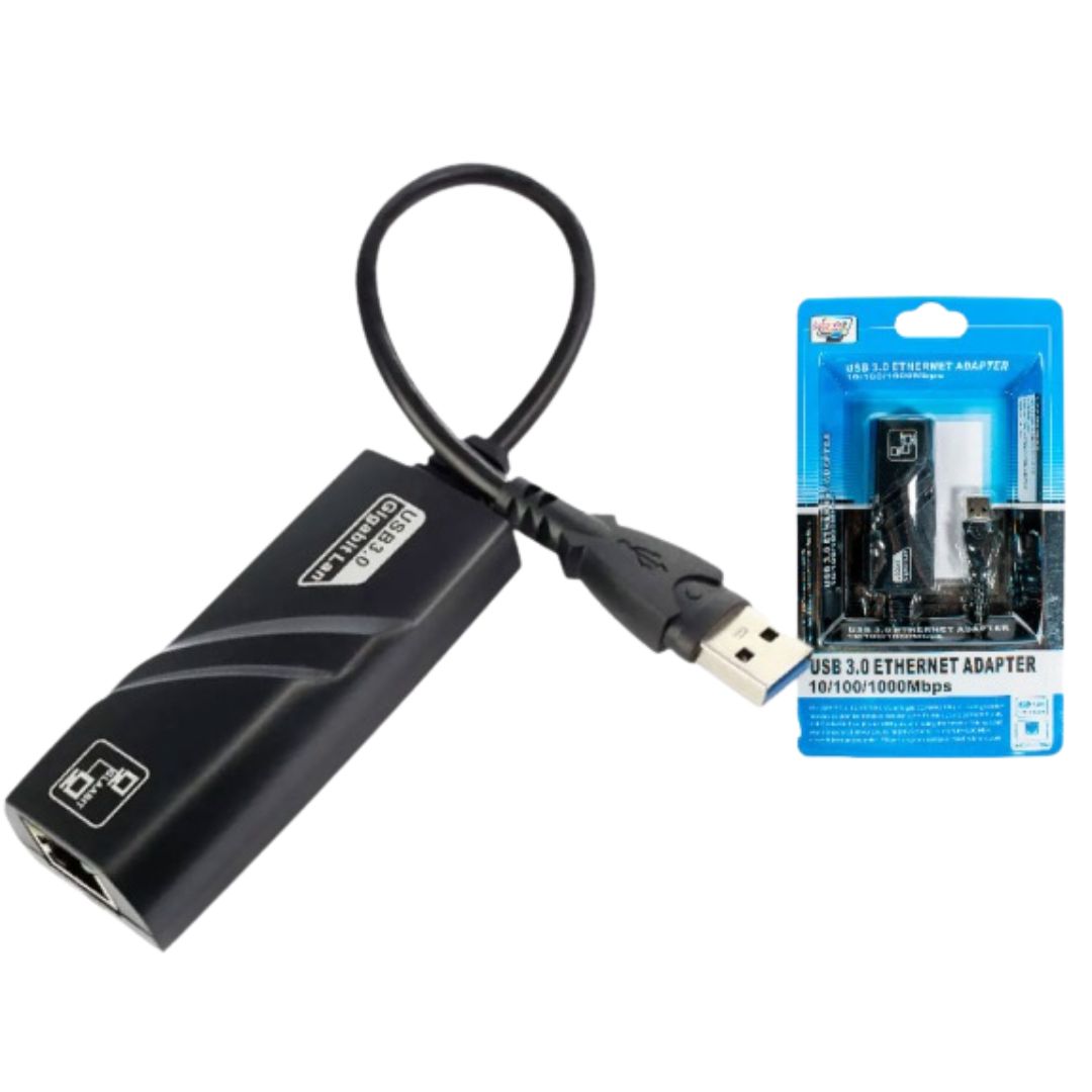 Adaptador USB 3.0 a Gigabit Ethernet – Red Estable 1000 Mbps para PC, Mac y Chromebook